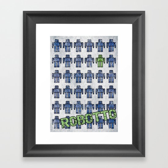 Robotto! Framed Art Print