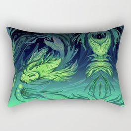 Rainforest Koi Sea Rectangular Pillow