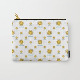 Uruguay Symbol Design Pattern Carry-All Pouch | Typographic, Design, Flag, Pattern, Decorative, Letters, Graphicdesign, Uruguayan, Uruguay, Symbol 