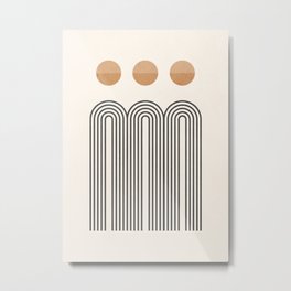 Minimal Geometric 105 Metal Print | Shapes, Geometric, Minimal, Graphicdesign, Contemporary, Curated, Abstract, Mid Century, Geometric Art, Digital 