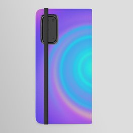 Purple Aqua Gradient Swirl Android Wallet Case