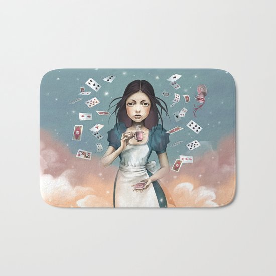 It's time for tea Alice Bath Mat