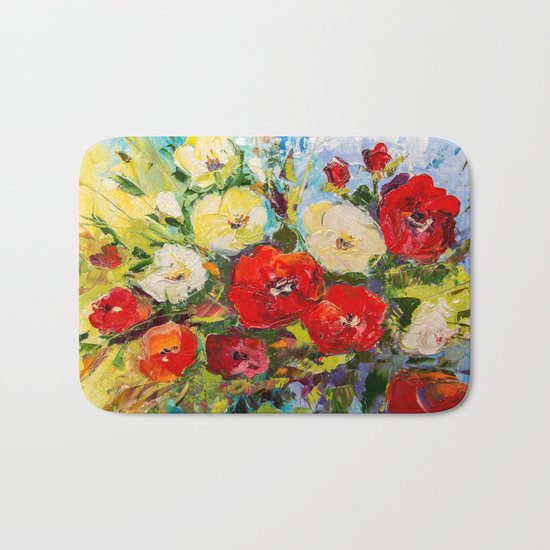 Bright bouquet Bath Mat