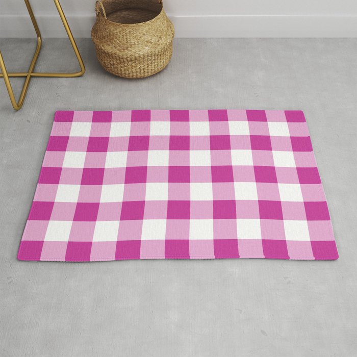 Classic Check - magenta Rug