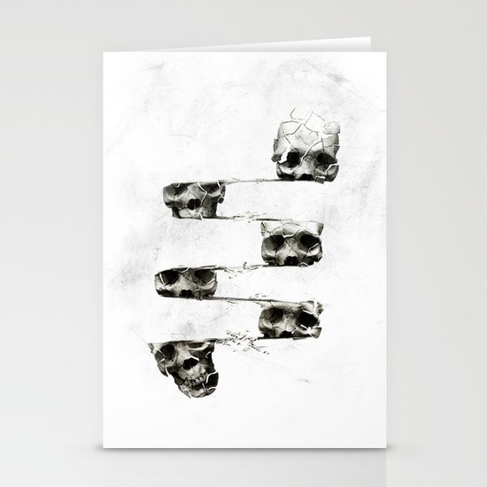 SKULL 3 Stationery Cards