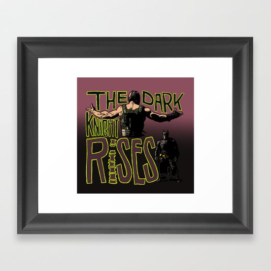 Showdown // The Dark Knight Rises Framed Art Print