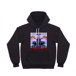 Lilac Alignment Abstract Design Hoody