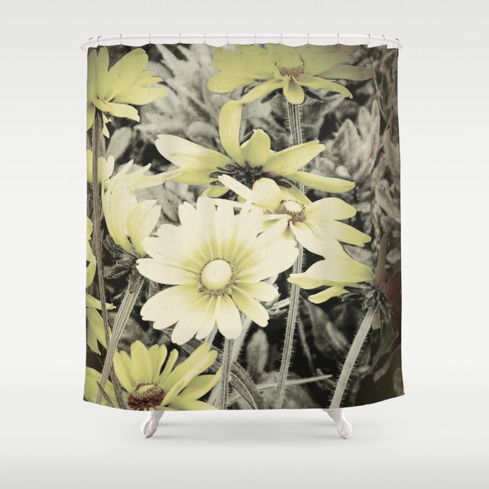 Faded Yellow Daisy Flower Rustic Home Decor A277 Shower Curtain By Rustic Home Decor A277 Shower Curtain