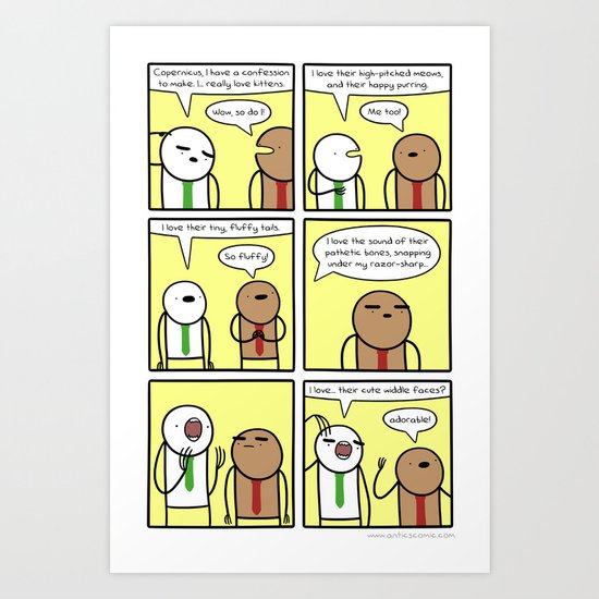 Antics #310 - kitten appreciation station Art Print