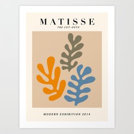 Exhibition poster Henri Matisse 2014. Art Print
