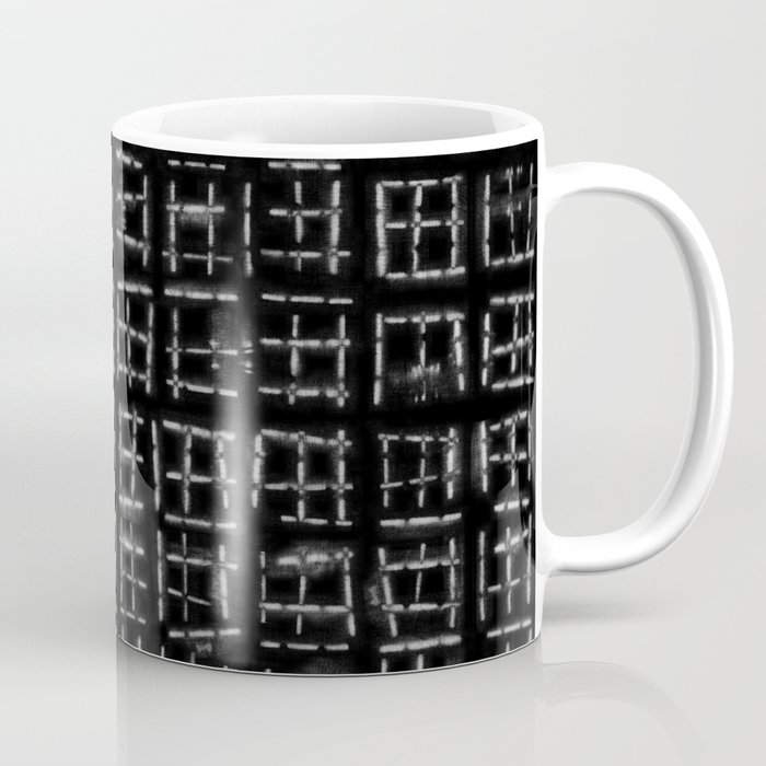 White windows over black background Coffee Mug