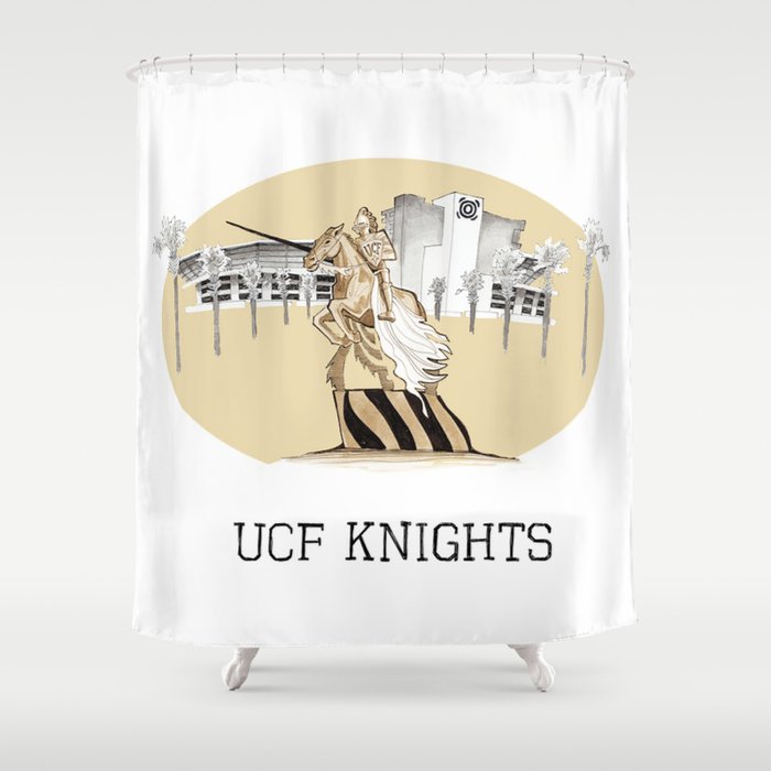 UCF Print Shower Curtain