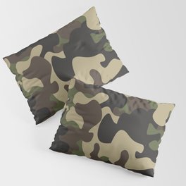 vintage military camouflage Pillow Sham