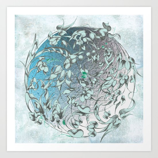 'The green world is man's sacred centre. Art Print