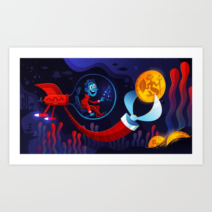 Underwater Adventure Art Print