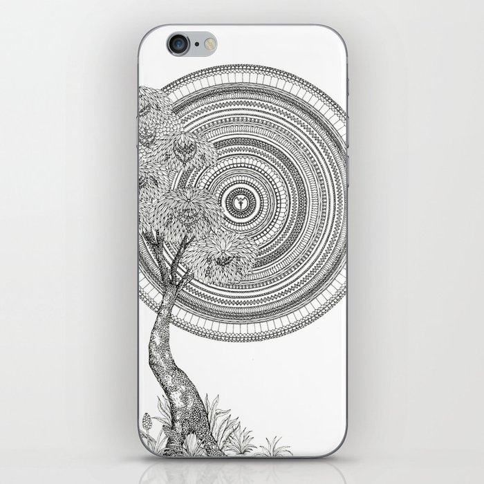 Sunrise Mandala with Tree iPhone Skin