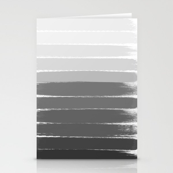Portia Black And White Gradient Ombre Brushstroke Painting Minimal Art Decor Stationery Cards By Charlottewinter Society6 Ombre walls are a stunning way to apply more colour in your home, and the gentle combination of graham & brown has an extensive paint collection, so you're sure to find the exact colours you've. portia black and white gradient ombre brushstroke painting minimal art decor stationery cards by charlottewinter