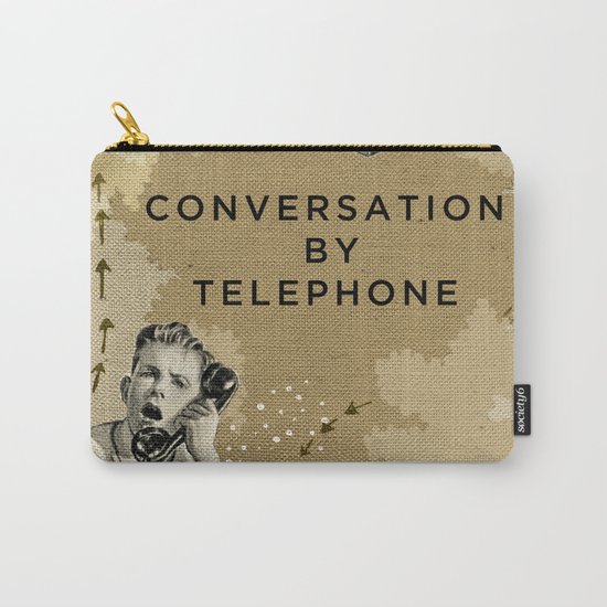 Conversation by Telephone Carry-All Pouch