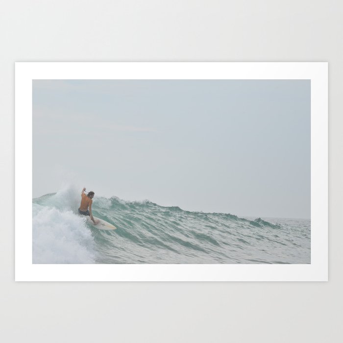 morning surf Art Print