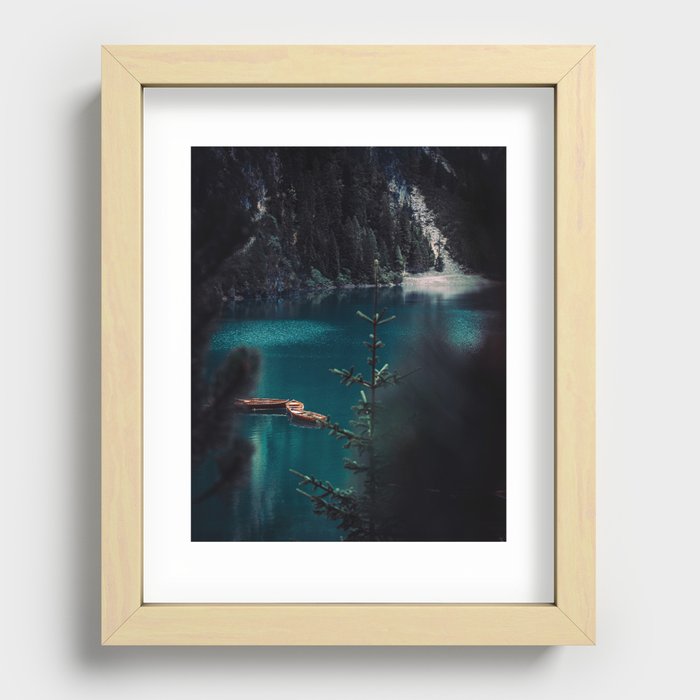 Dolomites - Lago di Braies Recessed Framed Print