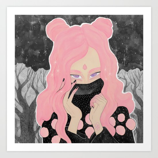 Pink Wicked Art Print