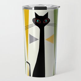 Mid-Century Modern Art Cat 2 Travel Mug