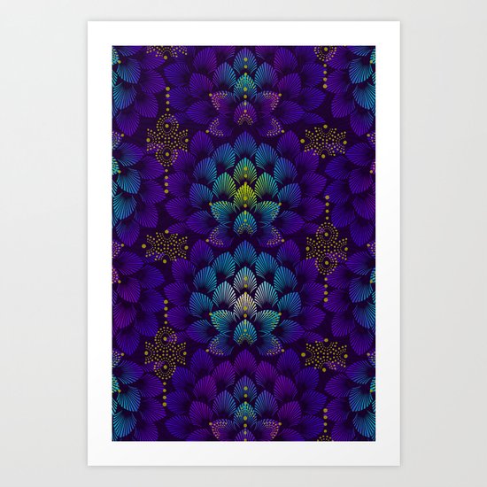 Variations on A Feather IV - Stars Aligned Art Print