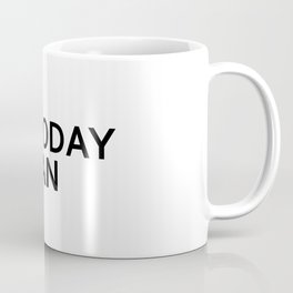 Not today Satan- Antichrist quote with occult symbol upside down cross Mug