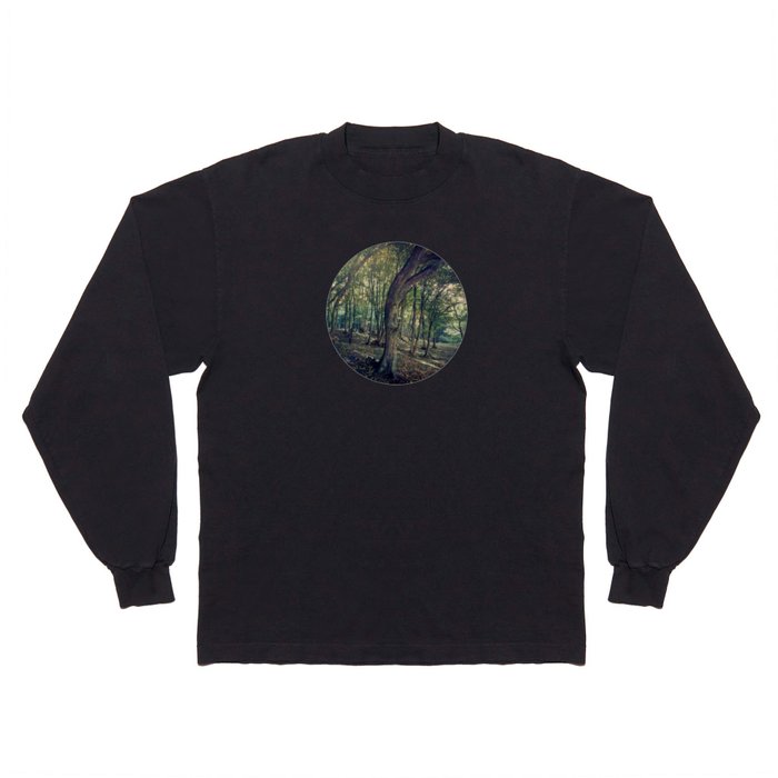 Conforting green deciduous forest landscape Long Sleeve T Shirt