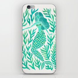 Kelp Forest Mermaid – Mint Palette iPhone Skin