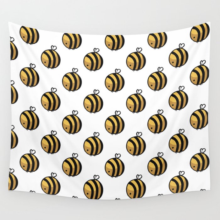 Bee Polka Dot Wall Tapestry