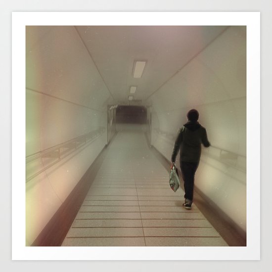 Darkness At The End Of The Tunnel. Art Print