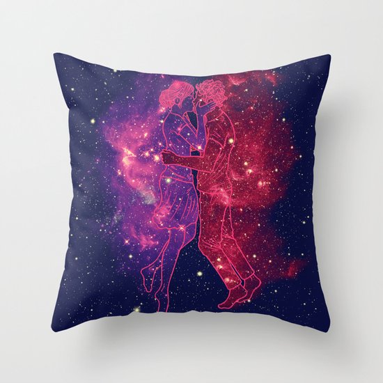 Universes Collide Throw Pillow