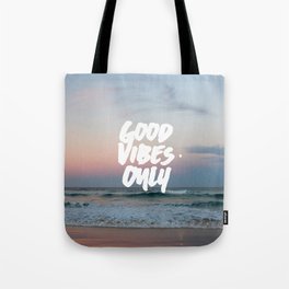 Good Vibes Only Beach and Sunset Tote Bag
