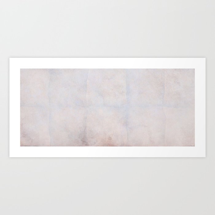 Abstract old white paper Art Print