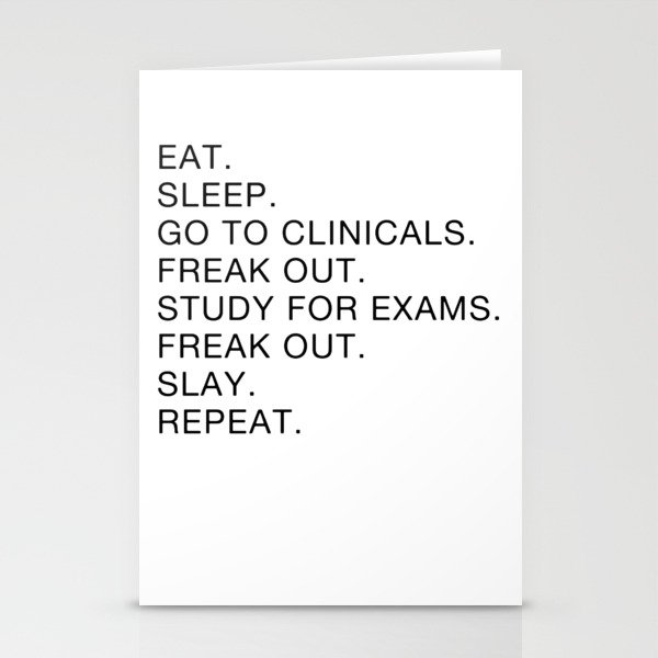 Clinical, Nursing Student, Med Student Stationery Cards