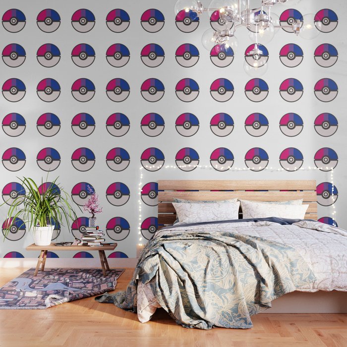Pokepride - Bisexual flag Wallpaper by Littlezilla | Society6