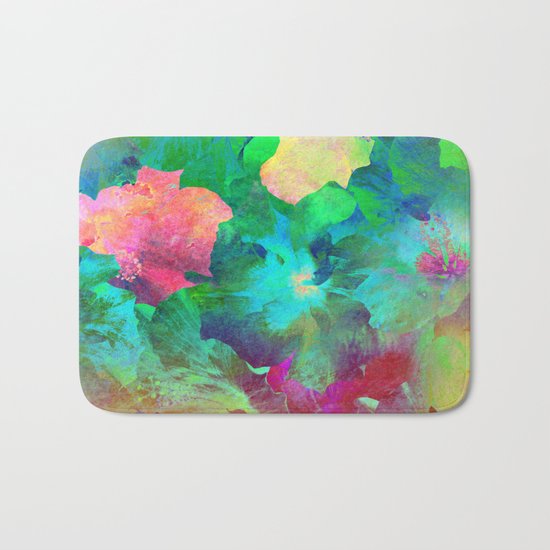 Hibiscus Dream #4 Bath Mat