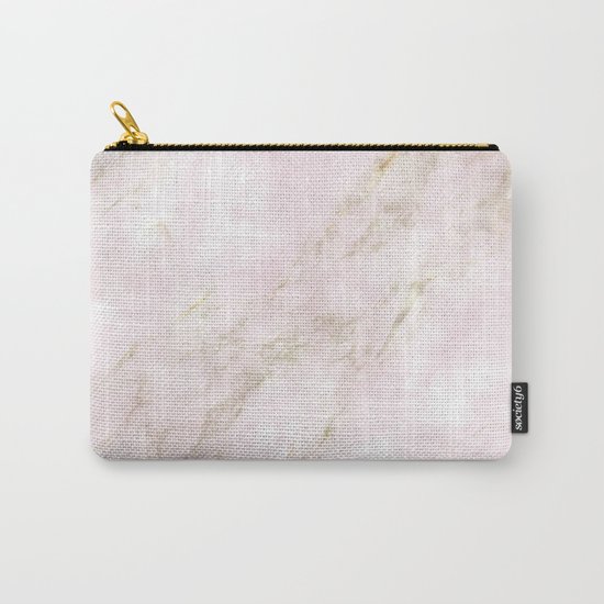 Rose Gold Marble Carry-All Pouch