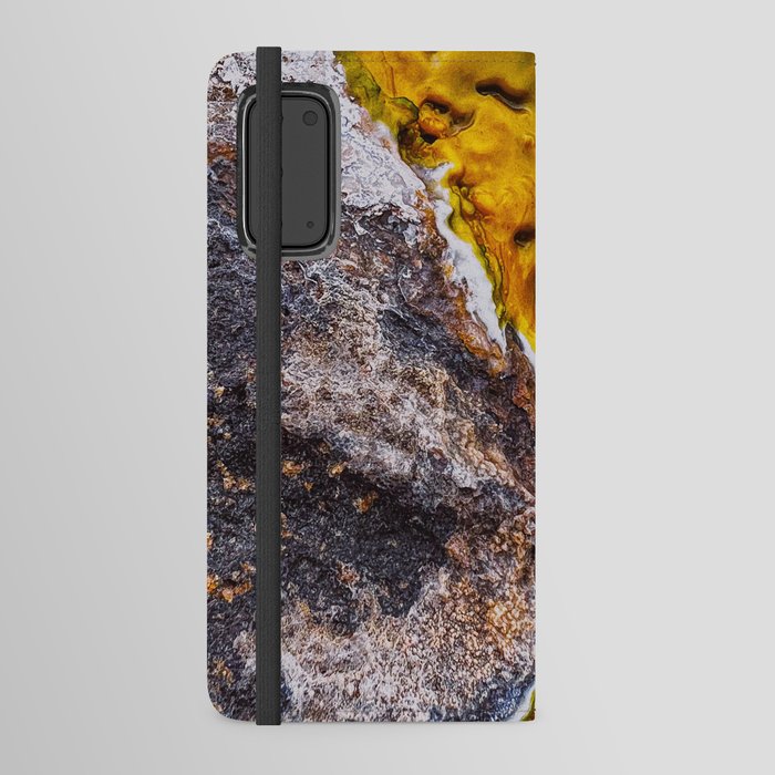 Abstract Colorful Geothermal Sulphur Deposits Android Wallet Case