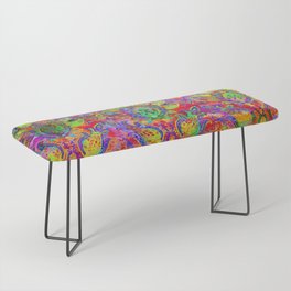 Bohemian native colorful design, country pattern art Bench
