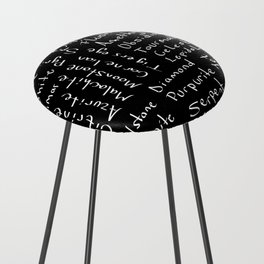 Crystals text 3 Counter Stool