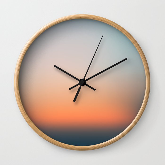 Sunset Gradient 3 Wall Clock