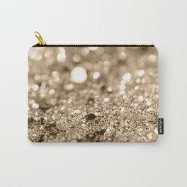 Champagne Gold Lady Glitter #1 #shiny #decor #art #society6 Carry-All Pouch
