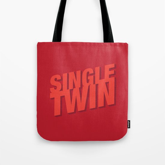 Single Twin Tote Bag