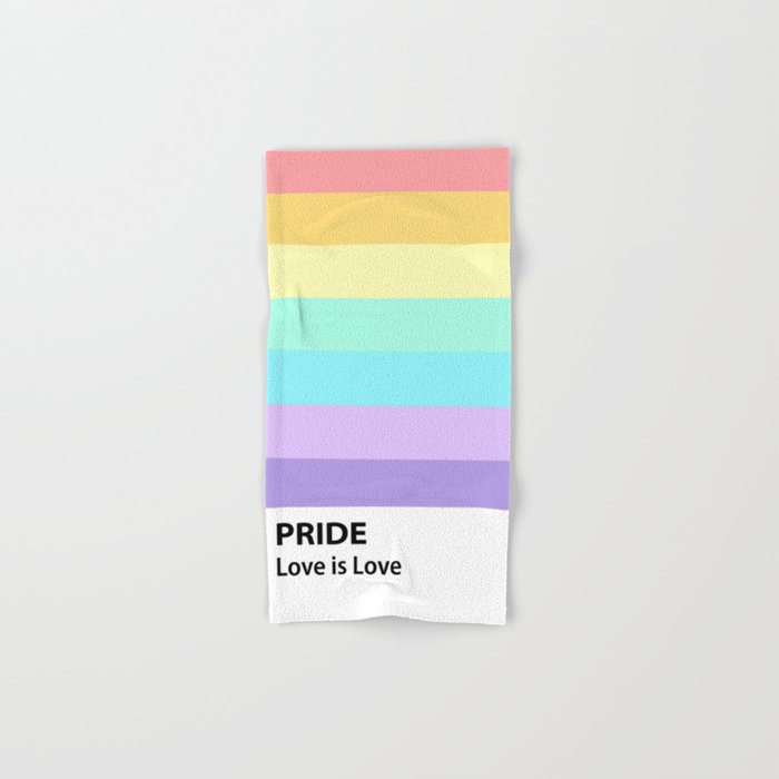 Pastel Pride Flag Hand & Bath Towel