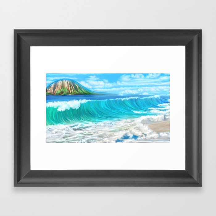 Mermaid's mountain Framed Art Print