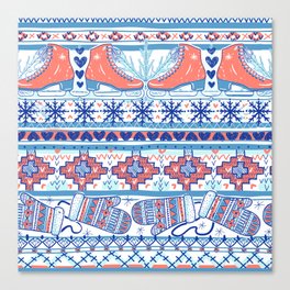christmas season pattern Canvas Print