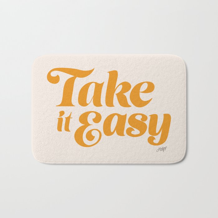 Take it Easy (Yellow Palette) Bath Mat
