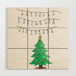 A Merry Stranger Christmas Wood Wall Art